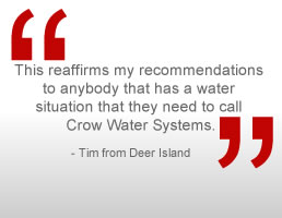 Crow Water Testimonials